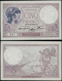 Francja, 5 franków, 12.12.1940