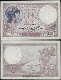 Francja, 5 franków, 12.12.1940