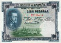 100 peset 1.07.1925