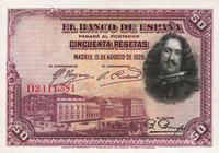 50 peset 15.08.1928