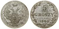 Polska, 5 groszy, 1840 MW