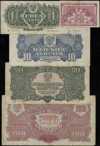 Polska, zestaw 5 banknotów, 1944