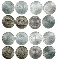 Austria, zestaw: 8 x 50 szylingów, 1959–1974