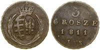 Polska, 3 grosze, 1811 IS