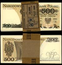 Polska, zestaw: 42 x 500 złotych z banderolą NBP, 1.06.1982