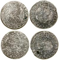 Polska, zestaw 2 x szóstak, 1662 AT, 1666 AT