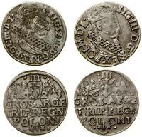 zestaw 2 x trojak 1621, 1623, Kraków, srebro, ra