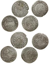 zestaw 4 x grosz 1531, 1540, 1543, 1544, Królewi