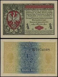 Polska, 1/2 marki polskiej, 9.12.1916