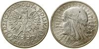 10 złotych 1932, Londyn, głowa kobiety w czepcu,