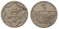 5 fenigów 1928, Berlin, rzadki rocznik, Parchimo