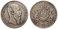 1 peso 1867, Meksyk, srebro 26.74 g, patyna