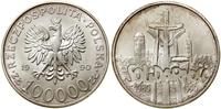 100.000 złotych 1990, USA, Solidarność 1980–1990