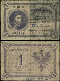 1 złoty 28.02.1919, seria 39 H, numeracja 062793