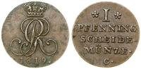 Niemcy, 1 fenig, 1819 C