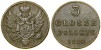 3 grosze polskie (trojak) 1828 FH, Warszawa, pat