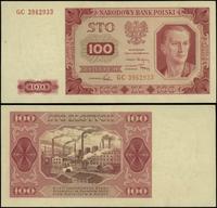 100 złotych 1.07.1948, seria GC, numeracja 39629