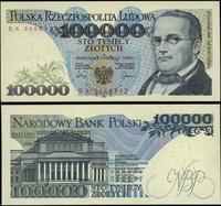 100.000 złotych 1.02.1990, seria BA, numeracja 3