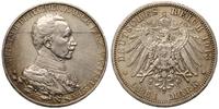 3 marki 1913/A, Berlin, cesarz w mundurze, ślady