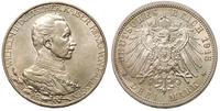 3 marki 1913 A, Berlin, Popiersie cesarza w mund