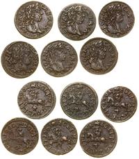 Polska, zestaw: 6 x szeląg miedziany (boratynka), 1660–1661