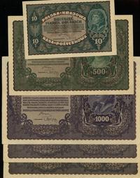 Polska, zestaw 5 banknotów, 23.08.1919