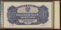 Polska, odbitki banknotów polskiej emisji 1944 w klaserze wydane przez NBP