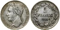 Belgia, 5 franków, 1849