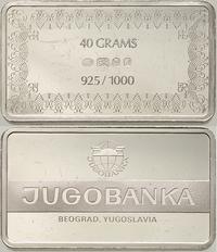 srebrna sztabka kolekcjonerska, JUGOBANKA, Belgr