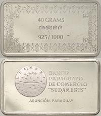 srebrna sztabka kolekcjonerska, BANCO PARAGUAYO 