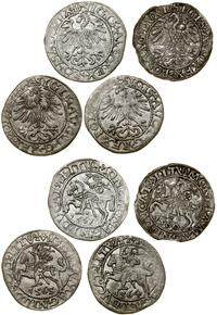 Polska, zestaw: 4 x półgrosz litewski, 1560–1565