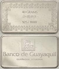 srebrna sztabka kolekcjonerska, BANCO DE GUAYAQU