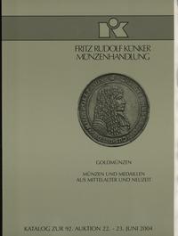 literatura numizmatyczna, Fritz Rudolf Künker, Goldmünzen, Münzen und Medaillen aus Mittelalter und ..