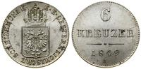 Austria, 6 krajcarów, 1849 A