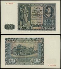 50 złotych 1.08.1941, seria D, numeracja 1567568
