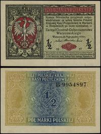 Polska, 1/2 marki polskiej, 9.12.1916