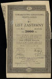 Polska, 5% list zastawny na 3.000 złotych, 1.01.1933