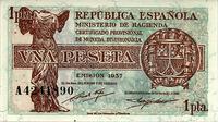 1 peseta 1937, Pick 94
