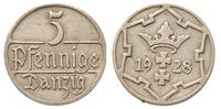 5 fenigów 1928, Berlin, rzadszy rocznik, Parchim