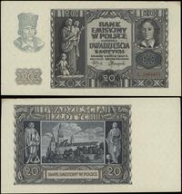 20 złotych 1.03.1940, seria L, numeracja 1485471