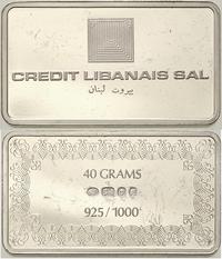 srebrna sztabka kolekcjonerska, CREDIT LIBANS SA