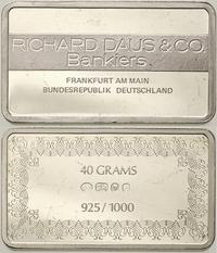 srebrna sztabka kolekcjonerska, RICHARD DAUS&CO 