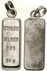 srebrna sztabka kolekcjonerska, STERLING, srebro