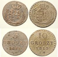 lot: 5 i 10 groszy 1811 i 1813, Warszawa, 5 gros