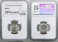 Polska, 1 złoty, 1991
