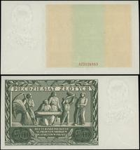 Polska, niedokończony druk banknotu 50 złotych, 11.11.1936