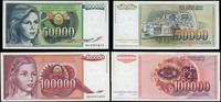 Jugosławia, zestaw 4 banknotów, 1988–1992