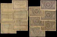 Polska, zestaw: 6 x 1 marka polska, 17.05.1919