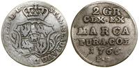 Polska, półzłotek (2 grosze), 1766 FS