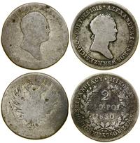 Polska, zestaw 2 x 2 złote, 1818 IB, 1830 FH